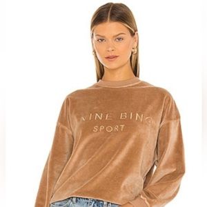 Anine Bing velvet crew- like new!